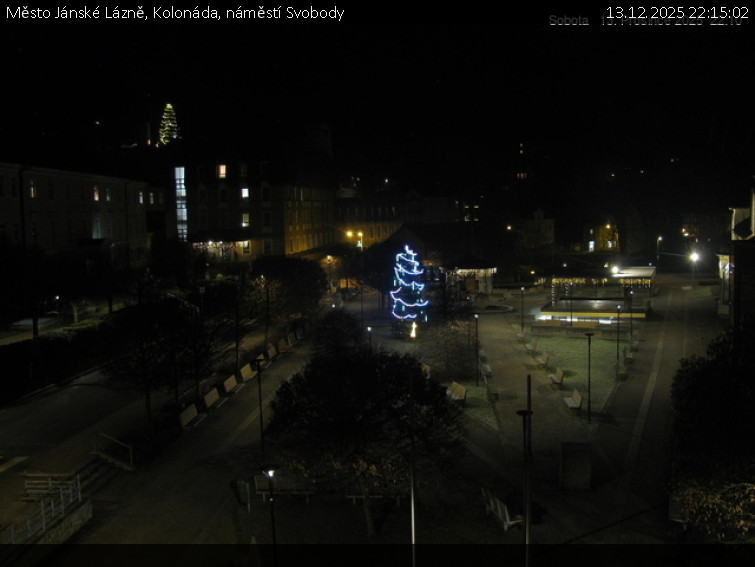 Město Jánské Lázně - Kolonáda, náměstí Svobody - 13.12.2025 v 22:15