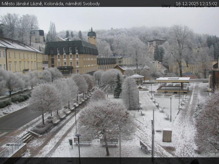 Město Jánské Lázně - Kolonáda, náměstí Svobody - 16.12.2025 v 12:15