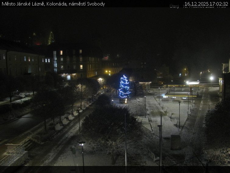 Město Jánské Lázně - Kolonáda, náměstí Svobody - 16.12.2025 v 17:02