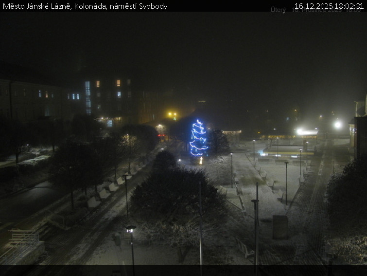 Město Jánské Lázně - Kolonáda, náměstí Svobody - 16.12.2025 v 18:02