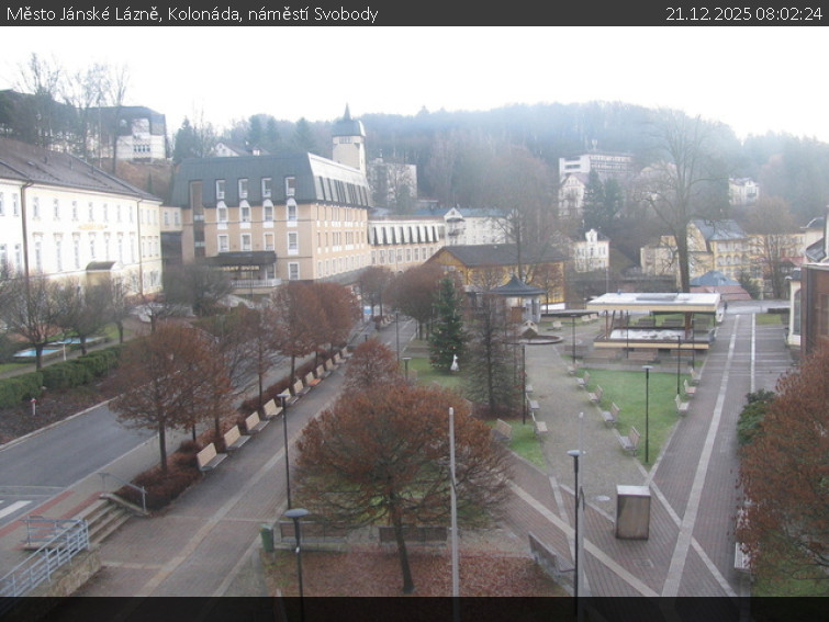 Město Jánské Lázně - Kolonáda, náměstí Svobody - 21.12.2025 v 08:02