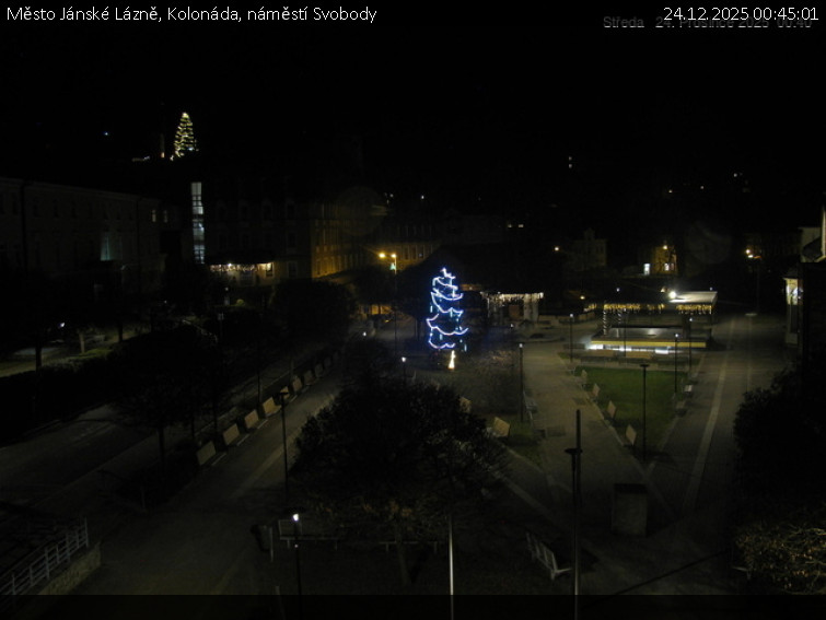 Město Jánské Lázně - Kolonáda, náměstí Svobody - 24.12.2025 v 00:45