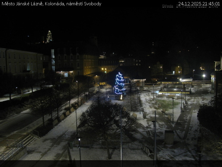 Město Jánské Lázně - Kolonáda, náměstí Svobody - 24.12.2025 v 21:45