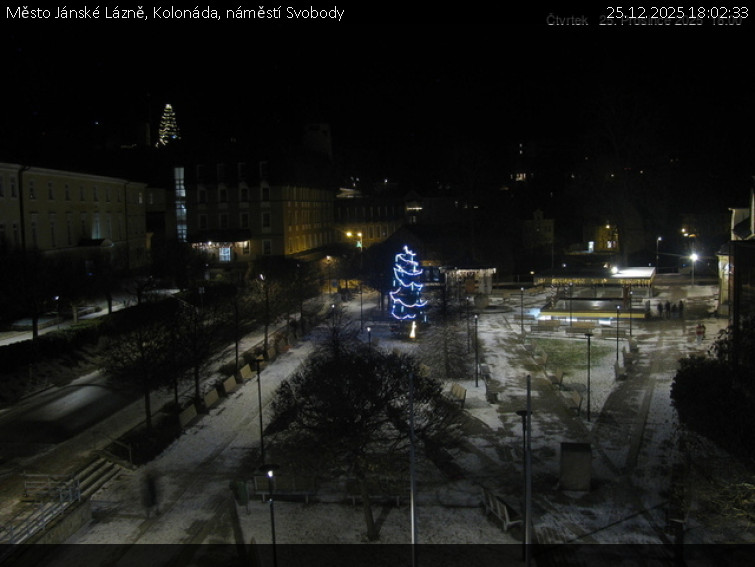 Město Jánské Lázně - Kolonáda, náměstí Svobody - 25.12.2025 v 18:02