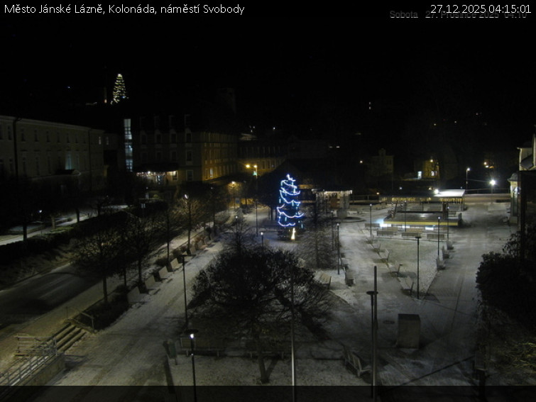Město Jánské Lázně - Kolonáda, náměstí Svobody - 27.12.2025 v 04:15
