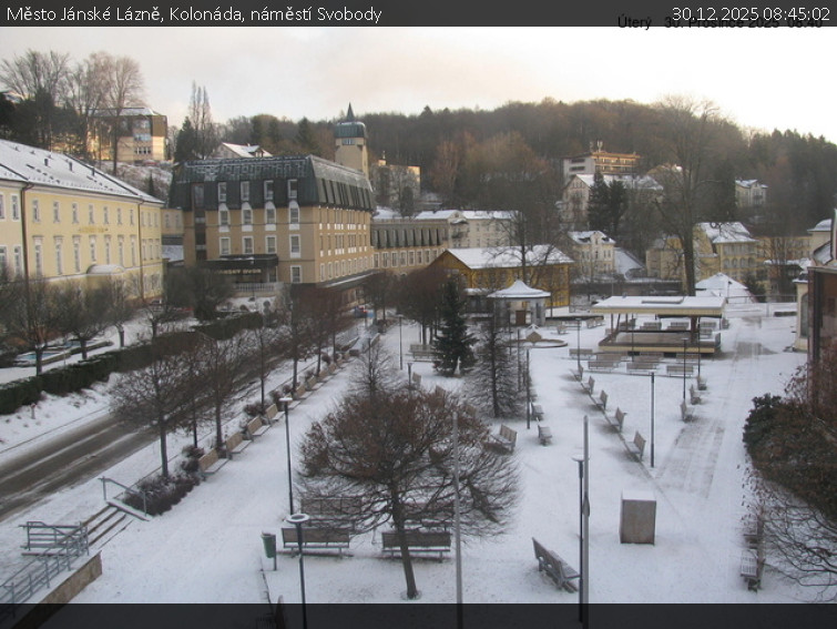 Město Jánské Lázně - Kolonáda, náměstí Svobody - 30.12.2025 v 08:45