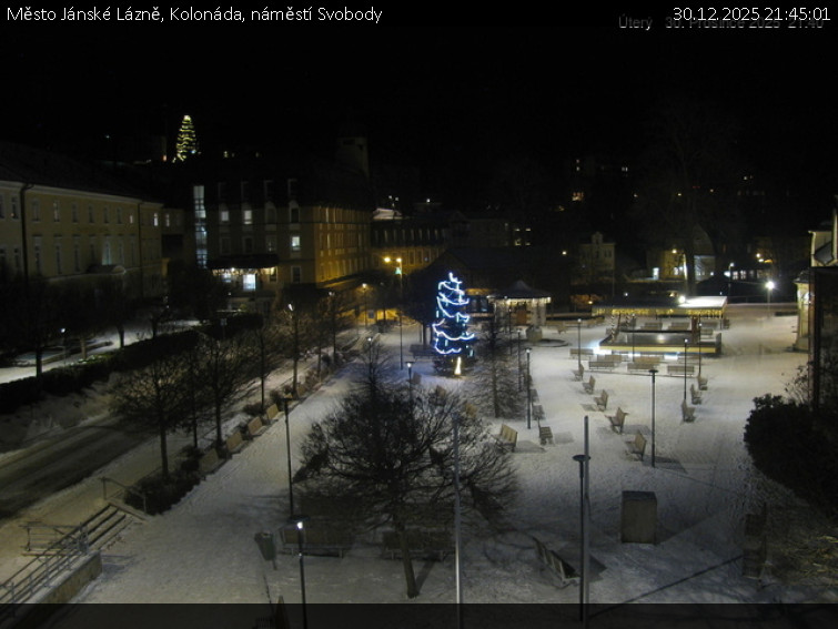 Město Jánské Lázně - Kolonáda, náměstí Svobody - 30.12.2025 v 21:45