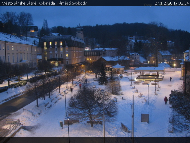 Město Jánské Lázně - Kolonáda, náměstí Svobody - 27.1.2026 v 17:02