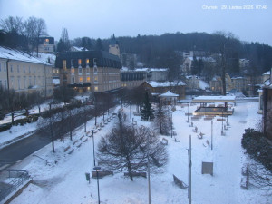 Město Jánské Lázně - Kolonáda, náměstí Svobody - 29.1.2026 v 07:45