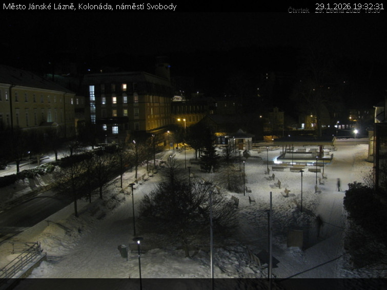 Město Jánské Lázně - Kolonáda, náměstí Svobody - 29.1.2026 v 19:32