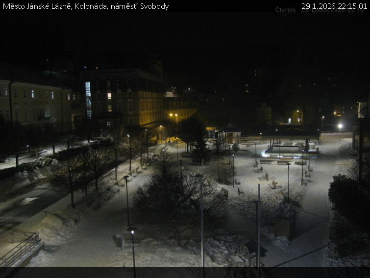 Město Jánské Lázně - Kolonáda, náměstí Svobody - 29.1.2026 v 22:15