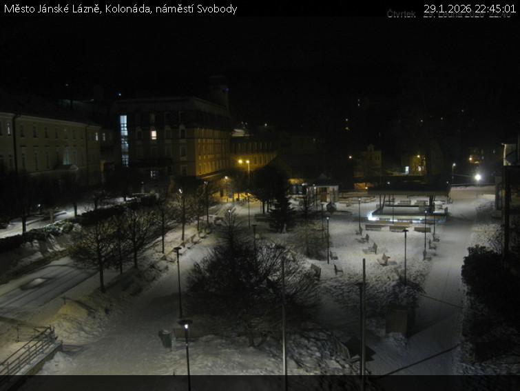 Město Jánské Lázně - Kolonáda, náměstí Svobody - 29.1.2026 v 22:45