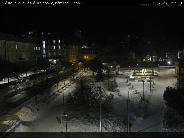 Město Jánské Lázně - Kolonáda, náměstí Svobody - 2.2.2026 v 19:15