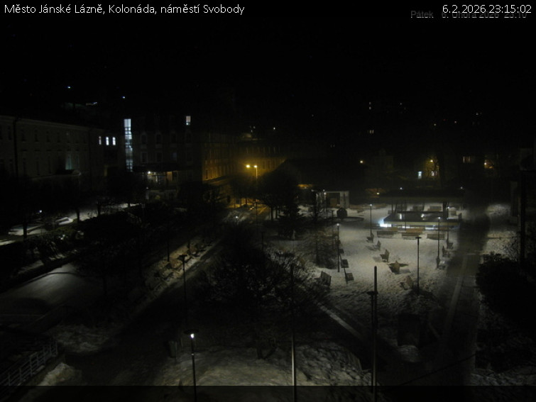 Město Jánské Lázně - Kolonáda, náměstí Svobody - 6.2.2026 v 23:15