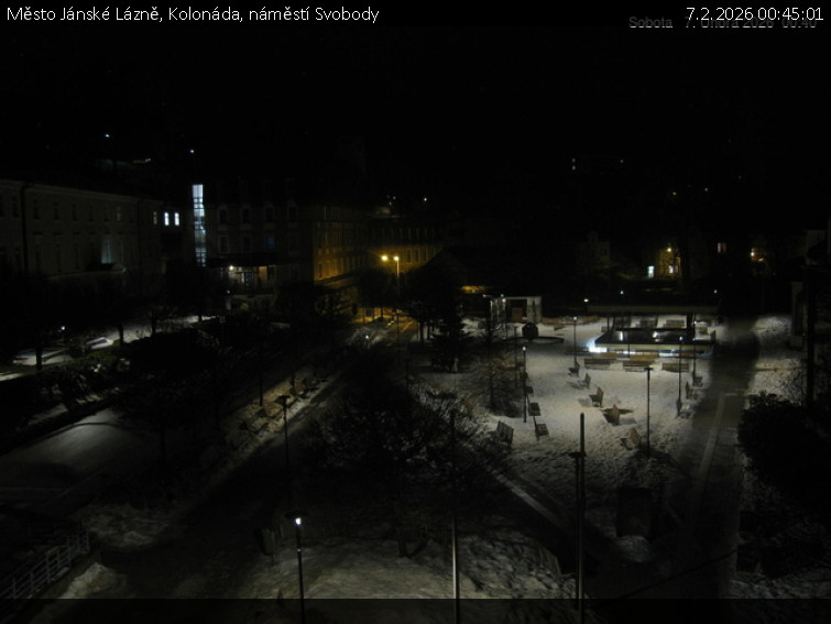 Město Jánské Lázně - Kolonáda, náměstí Svobody - 7.2.2026 v 00:45