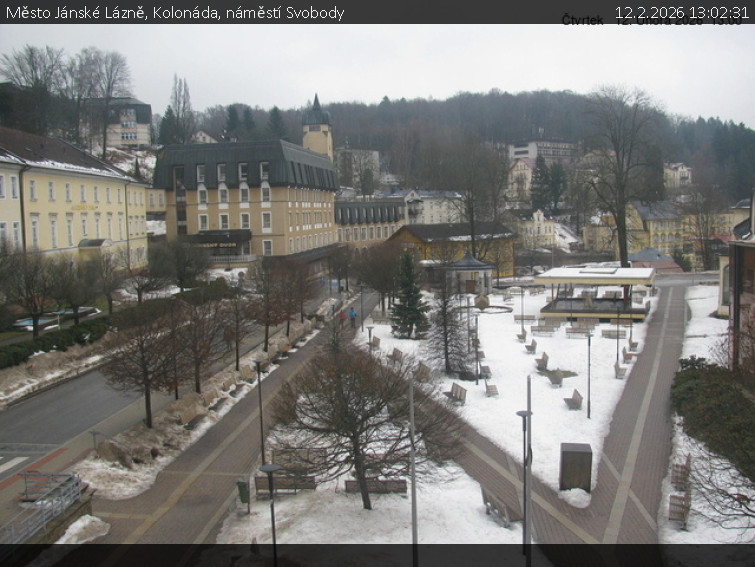 Město Jánské Lázně - Kolonáda, náměstí Svobody - 12.2.2026 v 13:02