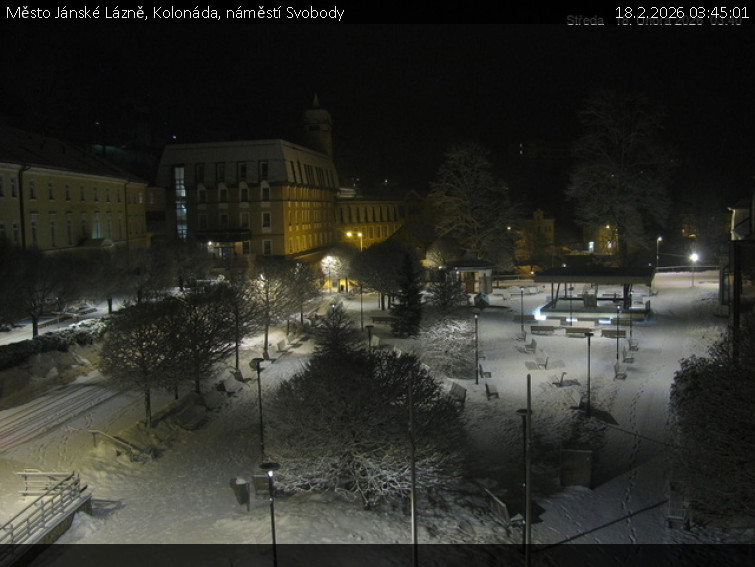 Město Jánské Lázně - Kolonáda, náměstí Svobody - 18.2.2026 v 03:45