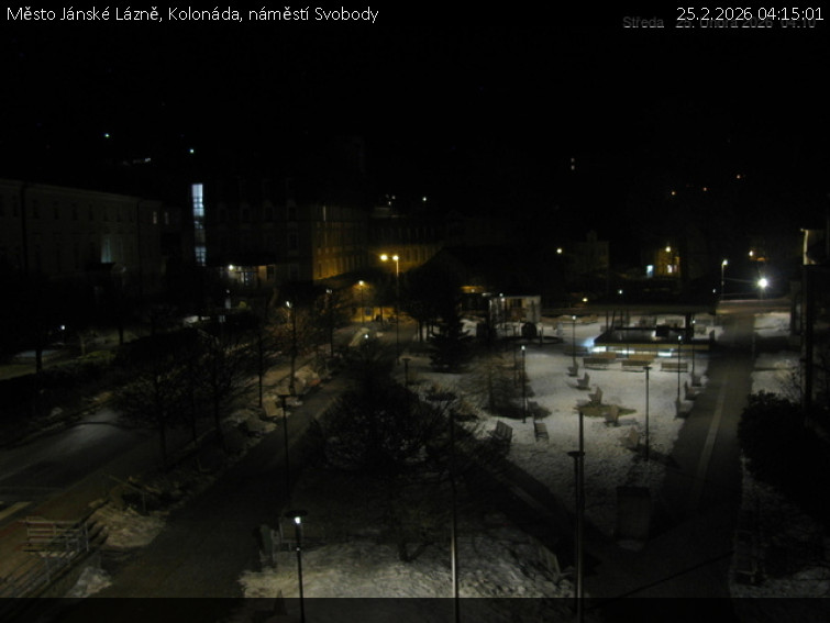 Město Jánské Lázně - Kolonáda, náměstí Svobody - 25.2.2026 v 04:15