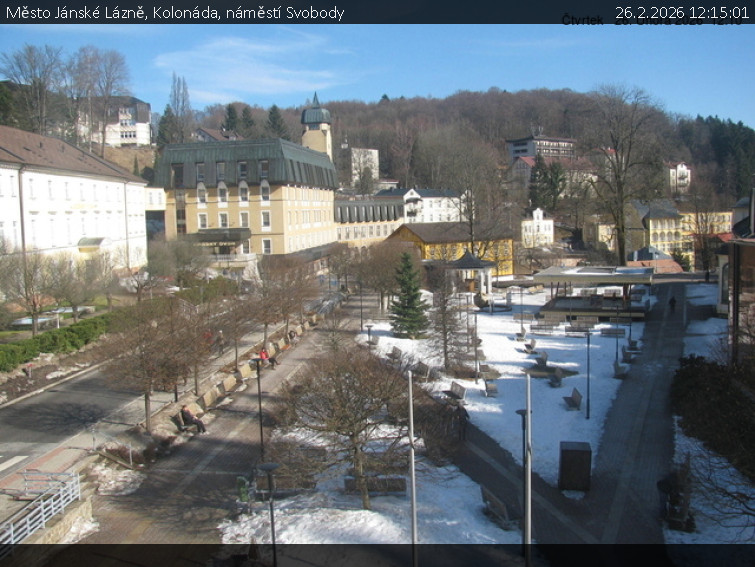 Město Jánské Lázně - Kolonáda, náměstí Svobody - 26.2.2026 v 12:15
