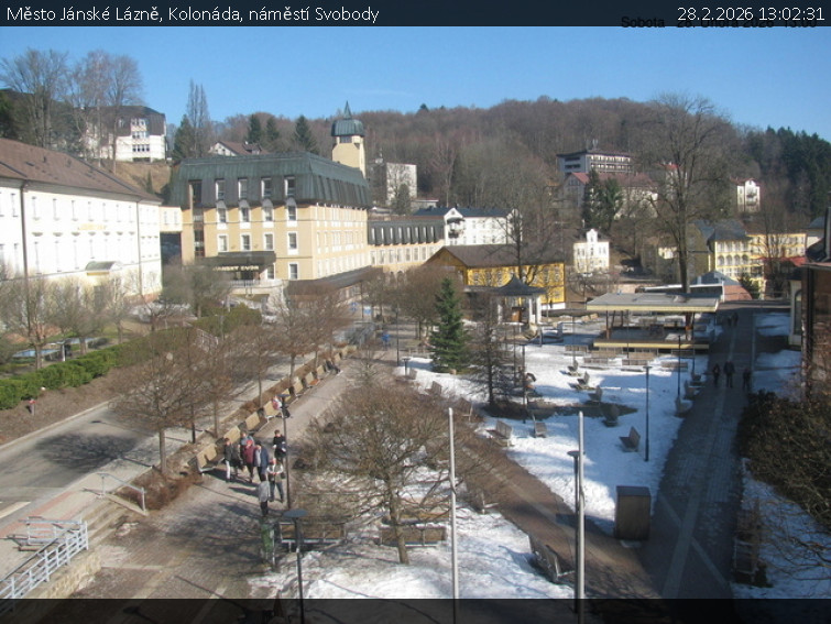 Město Jánské Lázně - Kolonáda, náměstí Svobody - 28.2.2026 v 13:02