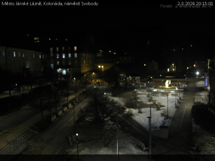 Město Jánské Lázně - Kolonáda, náměstí Svobody - 2.3.2026 v 20:15