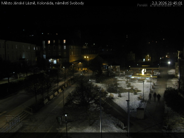 Město Jánské Lázně - Kolonáda, náměstí Svobody - 2.3.2026 v 21:45