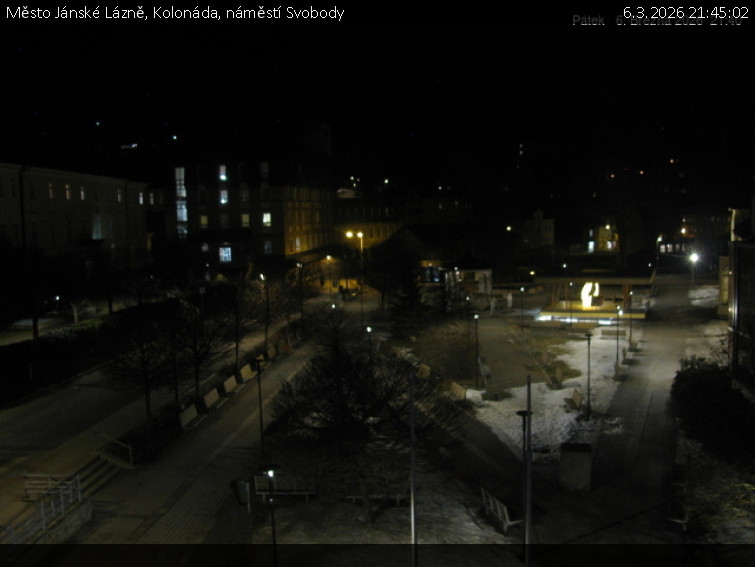 Město Jánské Lázně - Kolonáda, náměstí Svobody - 6.3.2026 v 21:45