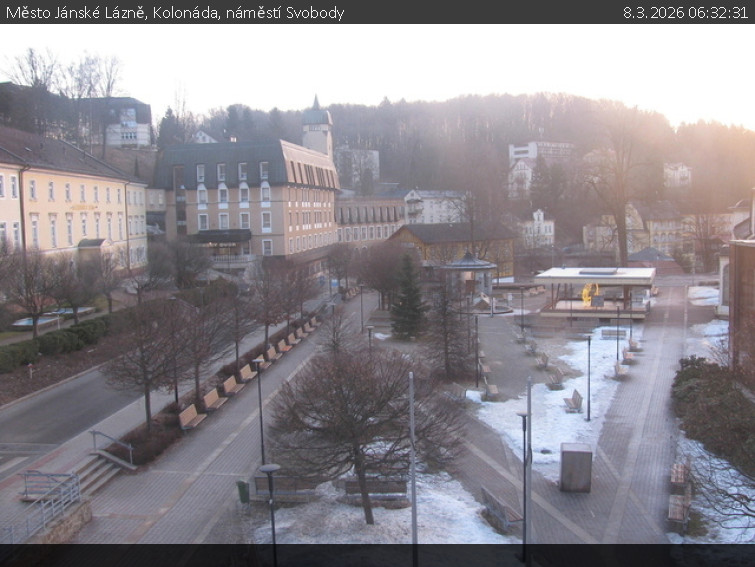Město Jánské Lázně - Kolonáda, náměstí Svobody - 8.3.2026 v 06:32