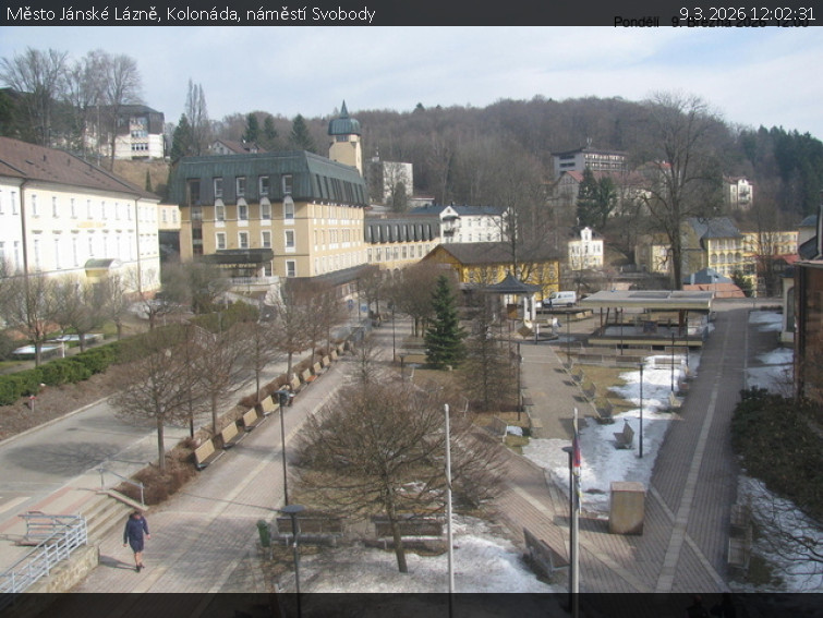 Město Jánské Lázně - Kolonáda, náměstí Svobody - 9.3.2026 v 12:02