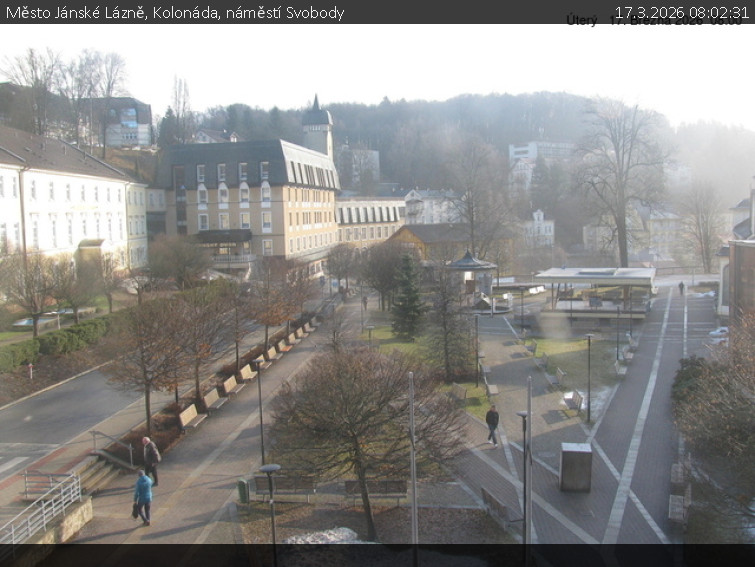 Město Jánské Lázně - Kolonáda, náměstí Svobody - 17.3.2026 v 08:02