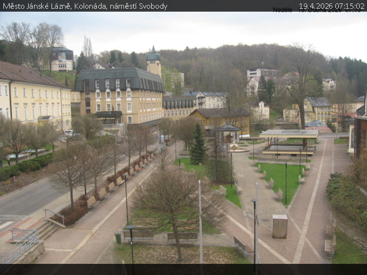 Město Jánské Lázně - Kolonáda, náměstí Svobody - 19.4.2026 v 07:15