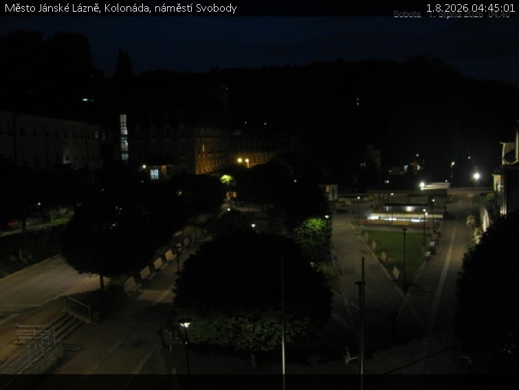 Janské Lázně Town - Colonnade, Freedom Square - 1.8.2026 v 04:45