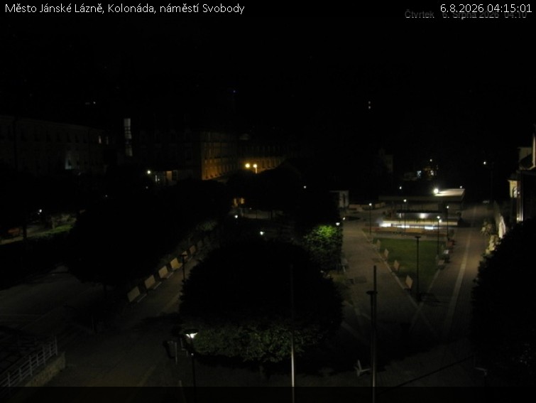 Město Jánské Lázně - Kolonáda, náměstí Svobody - 6.8.2026 v 04:15