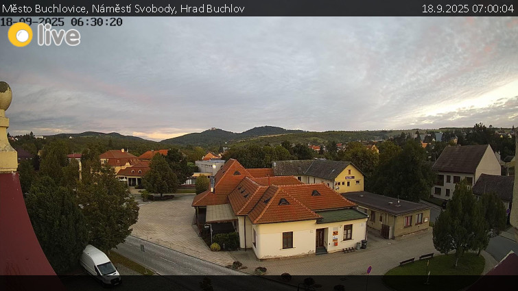 Město Buchlovice - Náměstí Svobody, Hrad Buchlov - 18.9.2025 v 07:00