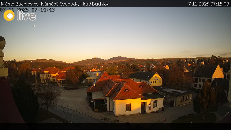 Město Buchlovice - Náměstí Svobody, Hrad Buchlov - 7.11.2025 v 07:15