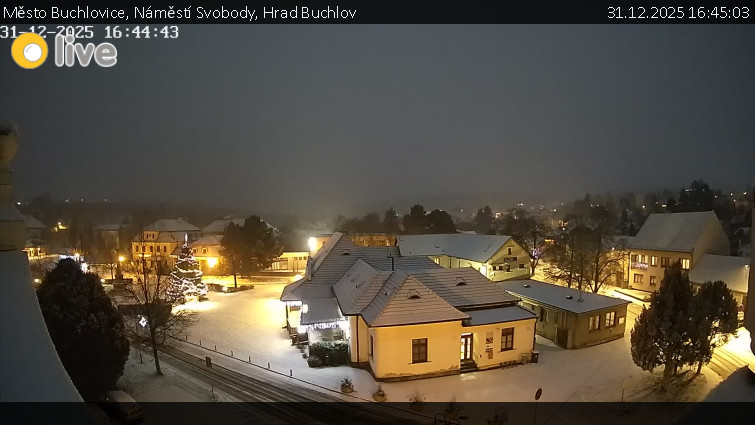 Město Buchlovice - Náměstí Svobody, Hrad Buchlov - 31.12.2025 v 16:45