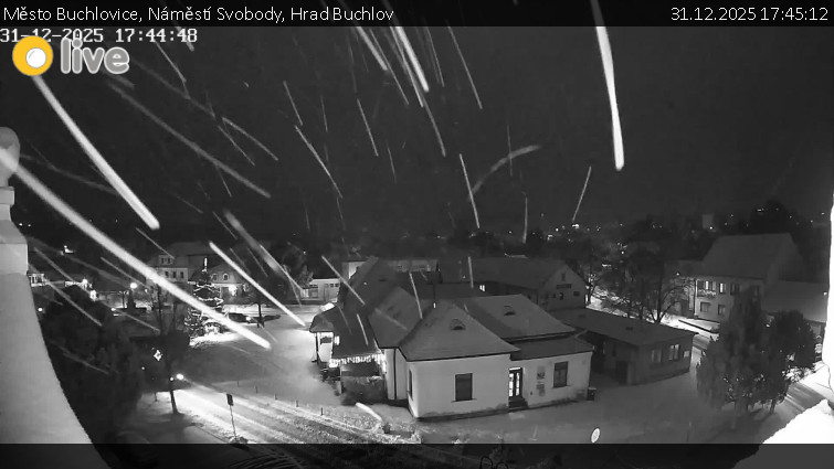 Město Buchlovice - Náměstí Svobody, Hrad Buchlov - 31.12.2025 v 17:45