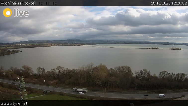 Vodní nádrž Rozkoš - Vodní nádrž Rozkoš - 18.11.2025 v 12:20