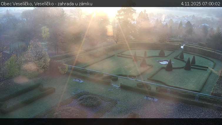 Obec Veselíčko - Veselíčko - zahrada u zámku - 4.11.2025 v 07:00