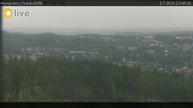 Město Humpolec - Humpolec z hradu Orlík - 3.7.2025 v 13:45