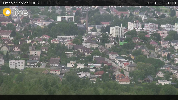 Město Humpolec - Humpolec z hradu Orlík - 18.9.2025 v 11:15