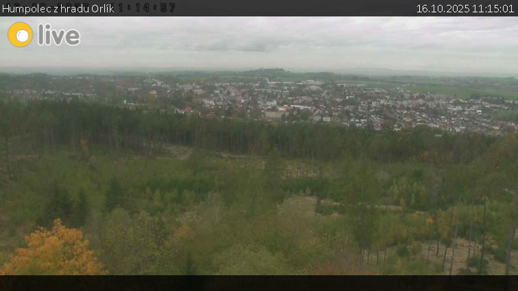 Město Humpolec - Humpolec z hradu Orlík - 16.10.2025 v 11:15 Město Humpolec - Humpolec z hradu Orlík - 16.10.2025 v 11:15