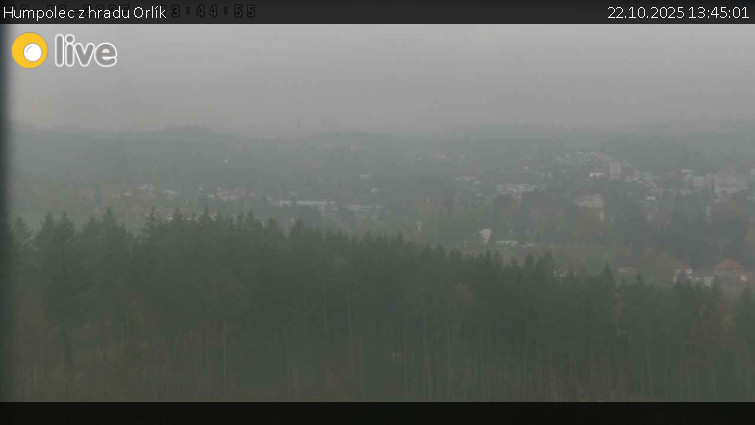 Město Humpolec - Humpolec z hradu Orlík - 22.10.2025 v 13:45 Město Humpolec - Humpolec z hradu Orlík - 22.10.2025 v 13:45