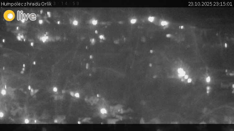 Město Humpolec - Humpolec z hradu Orlík - 23.10.2025 v 23:15 Město Humpolec - Humpolec z hradu Orlík - 23.10.2025 v 23:15