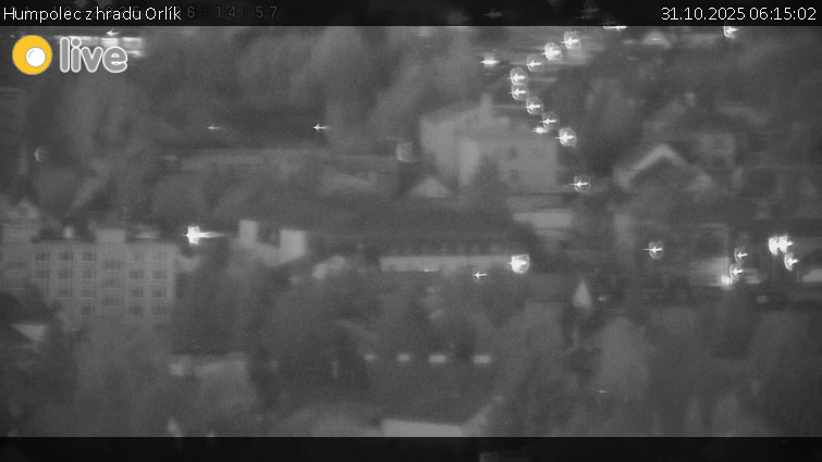 Město Humpolec - Humpolec z hradu Orlík - 31.10.2025 v 06:15 Město Humpolec - Humpolec z hradu Orlík - 31.10.2025 v 06:15