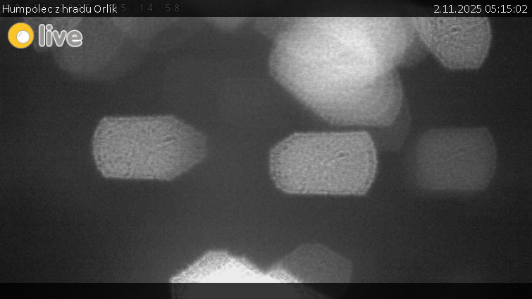 Město Humpolec - Humpolec z hradu Orlík - 2.11.2025 v 05:15 Město Humpolec - Humpolec z hradu Orlík - 2.11.2025 v 05:15