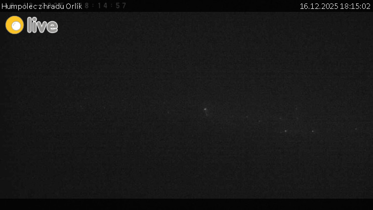 Město Humpolec - Humpolec z hradu Orlík - 16.12.2025 v 18:15