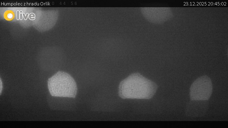 Město Humpolec - Humpolec z hradu Orlík - 23.12.2025 v 20:45