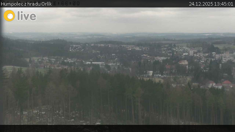 Město Humpolec - Humpolec z hradu Orlík - 24.12.2025 v 13:45
