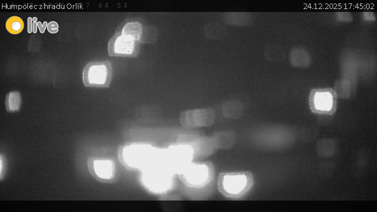 Město Humpolec - Humpolec z hradu Orlík - 24.12.2025 v 17:45